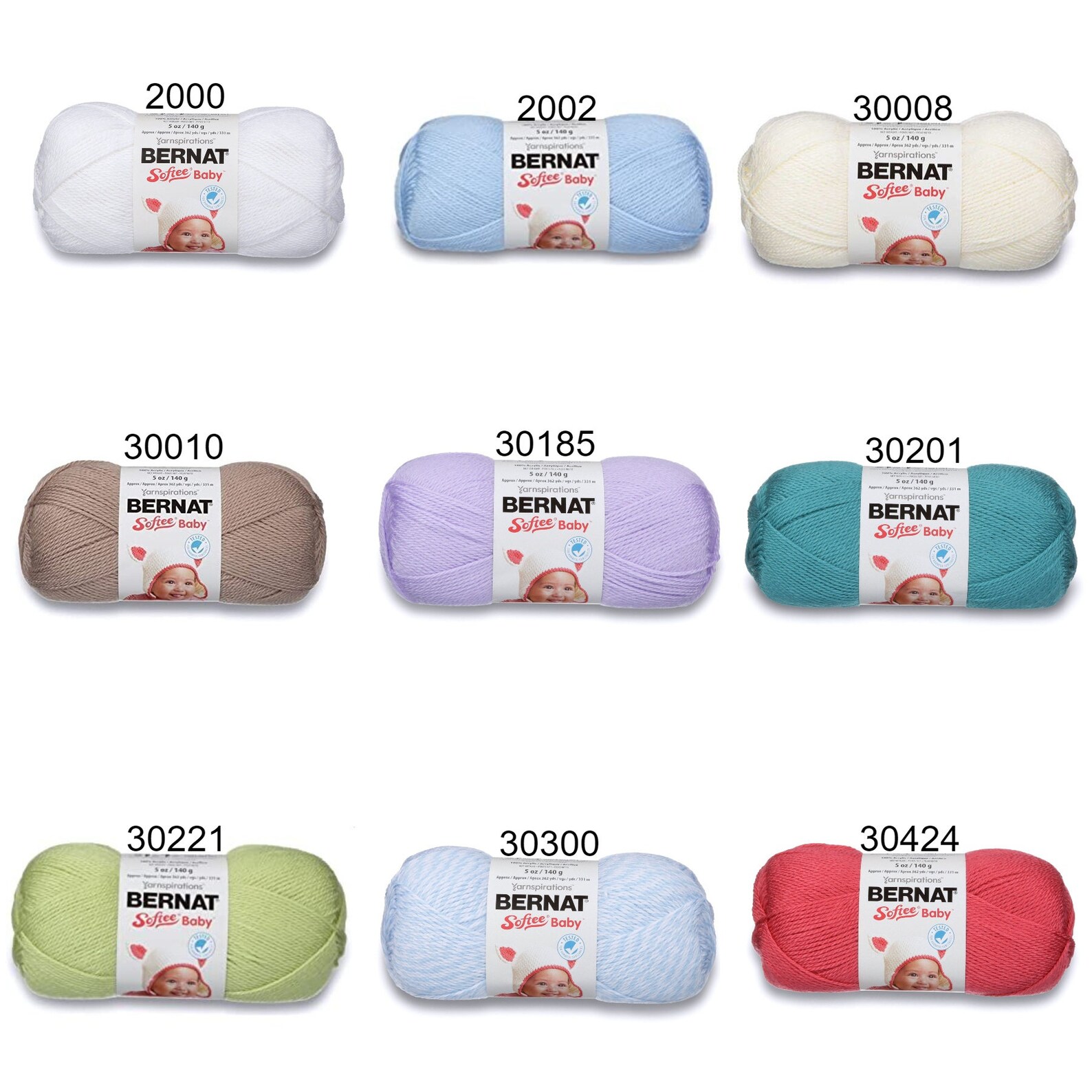 Bernat Softee Baby 140 Gr DK Yarn Soft Baby Yarn in Solid Etsy Canada