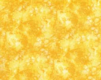 Pollen Yellow Watercolor Cotton Fabric: Solid-ish Texture by Kimberly Einmo