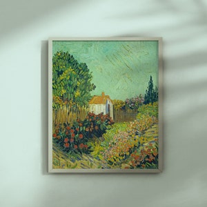 Paisaje de Ile de France por Edouard Vuillard c. 1894 óleo sobre cartón arte vintage imprimible