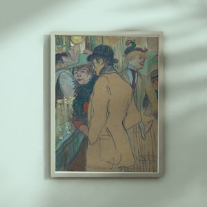 Alfred la Guigne przez Henri de Toulouse Lautrec 1894 olej na tekturze nadający się do wydruku sztuka vintage