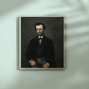 Antony Valabregue by Paul Cezanne 1866 oil on canvas printable vintage art