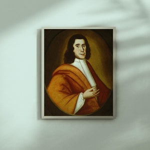 Possibly William Metcalf by The Pollard Limner c. 1730 oil on canvas vintage painting; print in many sizes.