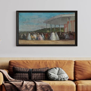 Concert at the Casino of Deauville by Eugene Boudin 1865 oil on canvas printable vintage art