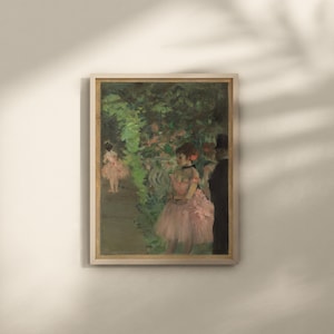 Dancers Backstage by Edgar Degas 1876/1883 oil on canvas printable vintage art