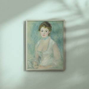 オーギュスト・ルノワール - アンリオ夫人 (c1876) 美術館品質の