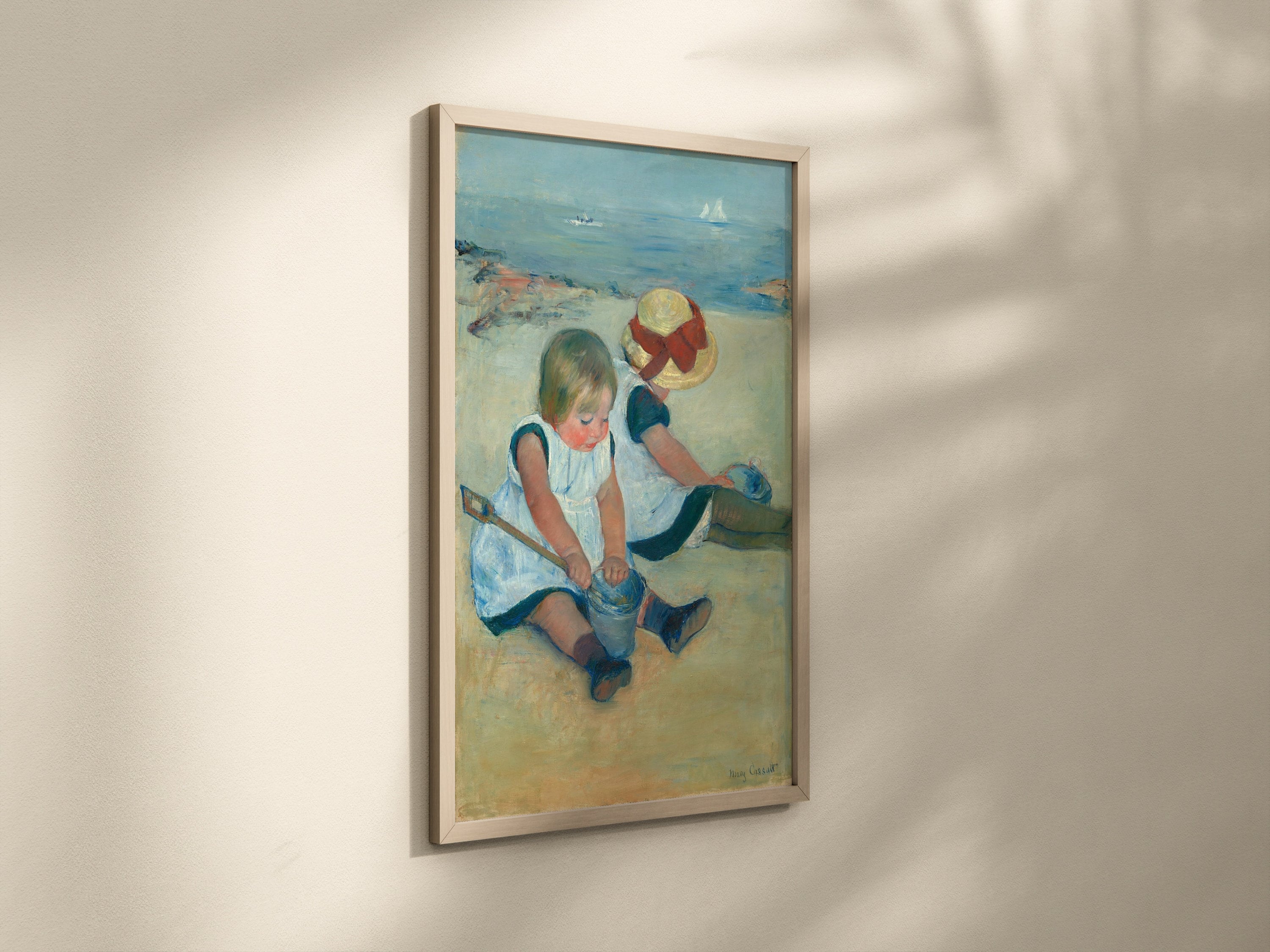 Children Playing on the Beach by Mary Cassatt 1884 Oil on Canvas ...