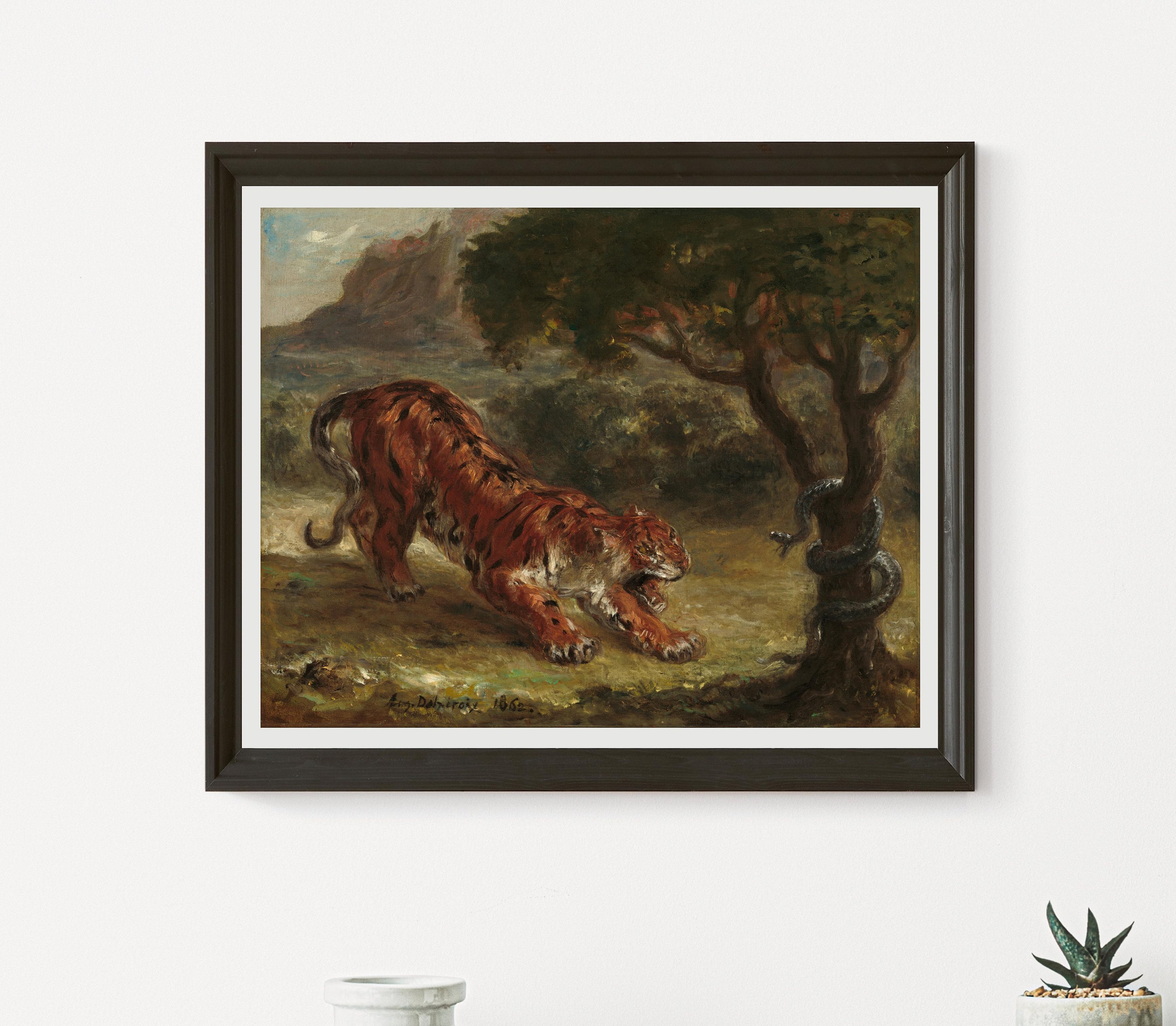 Delacroix、TIGRE ET SERPENT、海外版超希少レゾネ Delacroix、TIGRE ET SERPENT、海外版超希少レゾネ Tiger and Snake