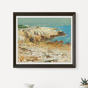 Eine nordöstliche Landzunge von Childe Hassam 1901 Öl auf Leinwand druckbare Vintage-Kunst