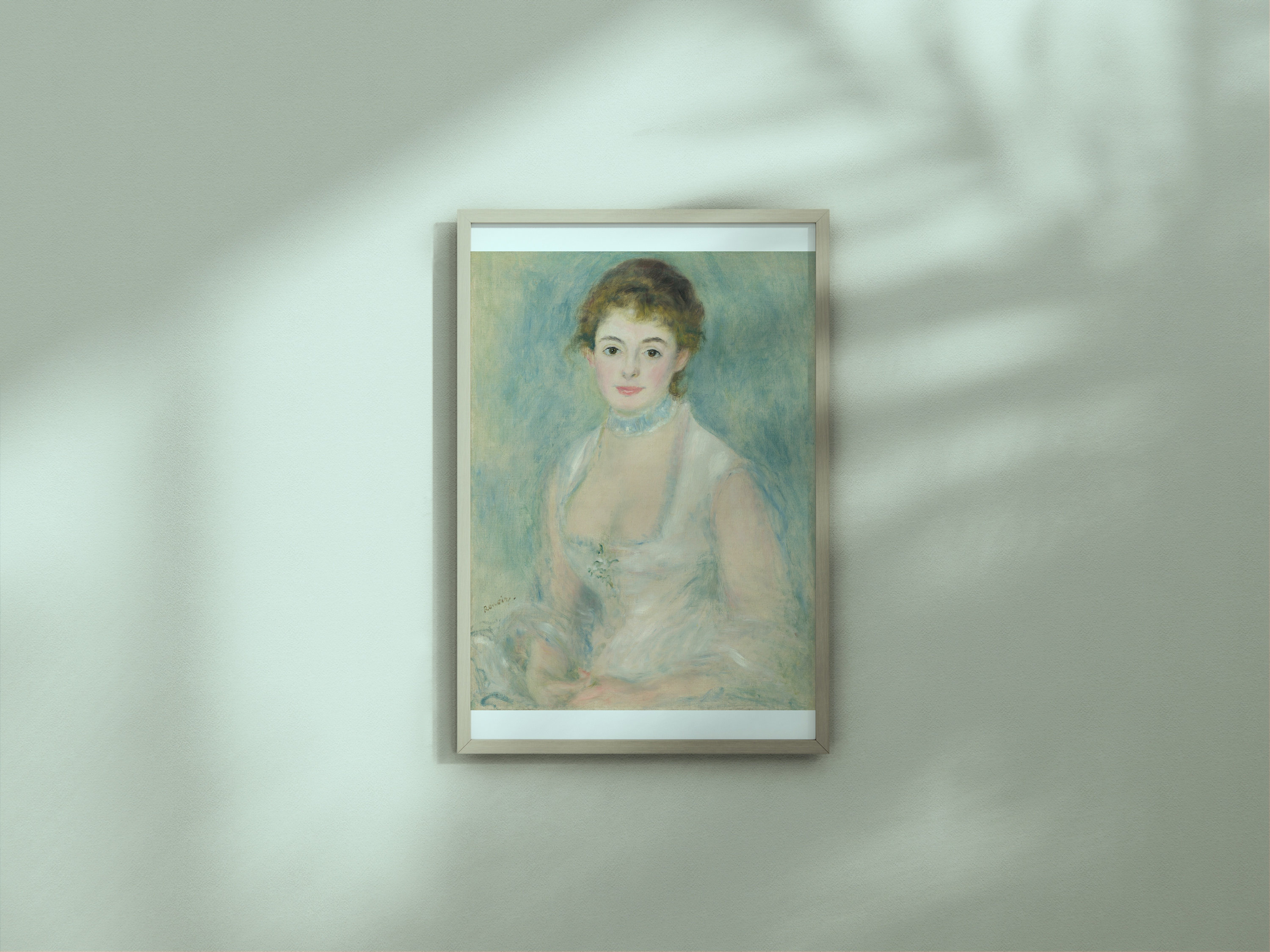 アンリオ夫人 – オーギュスト・ルノワール c. 1876 年油彩キャンバス