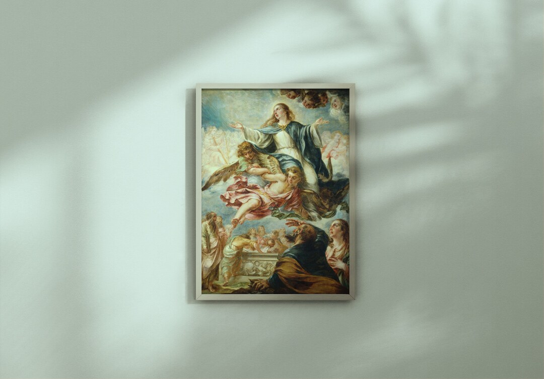 The Assumption of the Virgin by Juan De Valdes Leal C. 1658/1660 Oil on ...