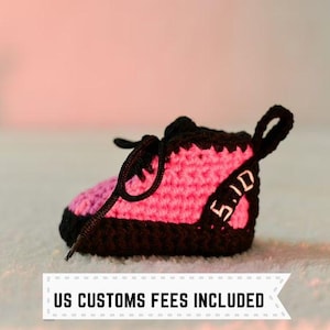Cadeau voor klimmer - gehaakte babyklimschoenen - gehaakte slofjes - kraamcadeau