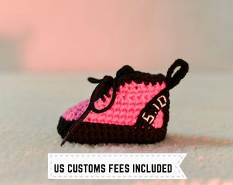 Gift For Climber - Crochet Baby Climbing Shoes - Crochet Booties - Baby Shower Gift