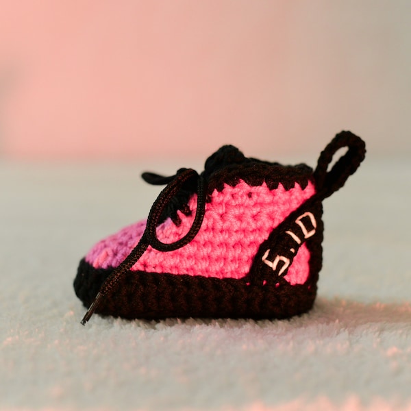 Gift For Climber - Crochet Baby Climbing Shoes - Crochet Booties - Baby Shower Gift