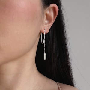 FEDULK 3 Pairs Dangle Earrings Tassel Hoop Fringe Bohemian Drop Earrings Stud Earrings Gift for Girls Women