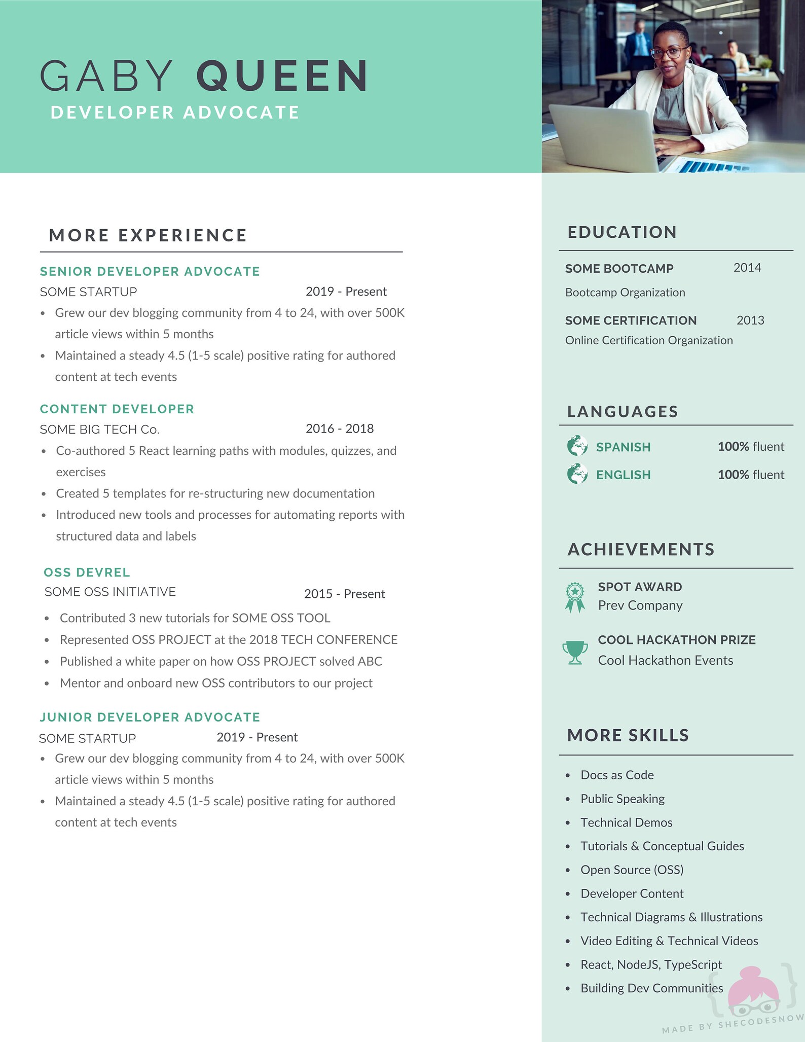Women in Tech STEM Resume + CV Template | 2 Page Resume + Cover Letter ...