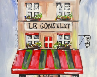 Le Consulat art print Paris cafe art print France Wall Decor Montmartre Art Print