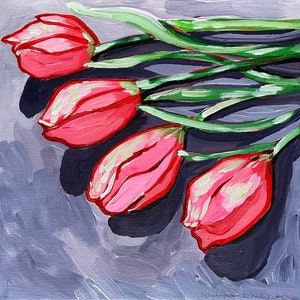 Tulips Art Print Spring flowers Wall Decor Kitchen Art Print Entryway Wall Decor Housewarming Gift Amsterdam Netherlands