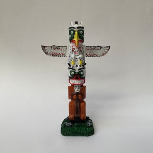 Vancoucer BC totem pole figurine