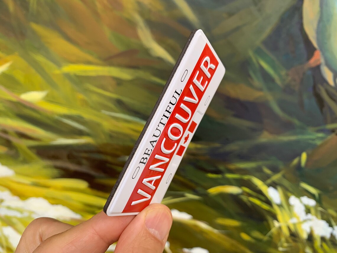 Vancouver License Plate Etsy