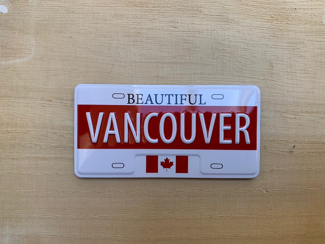 Vancouver License Plate Etsy
