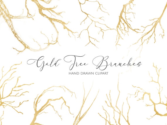 Gold Tree Branches Png Clipart Bare Branch Silhouette For Etsy Gold Tree Branches Png Clipart Bare Branch Silhouette For Etsy