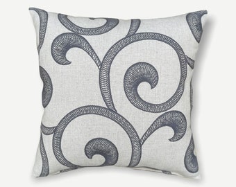 Embroidered Throw Pillow