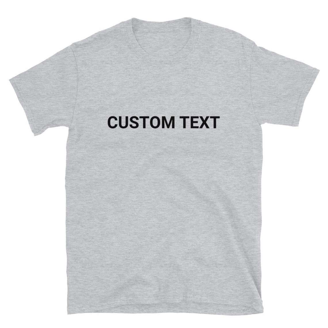 Custom Text Personalized Shirt Short-Sleeve Unisex Tee | Etsy
