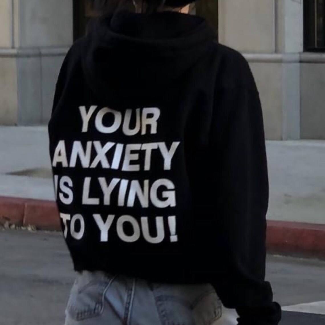 Your Anxiety Is Lying To You Unisex HoodieOversized Hoodie Etsy