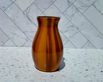 Brown 7in vase