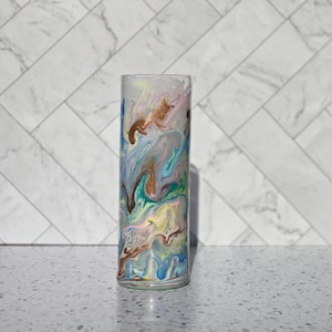 10 inch mehrfarbige Zylindervase