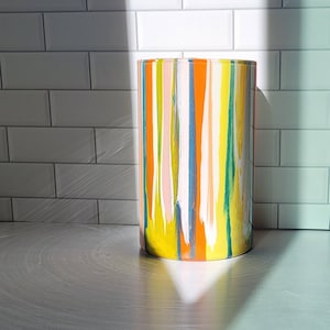 9 inch Multicolored Vase