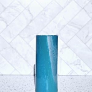 23 cm Blaue Zylinder Vase
