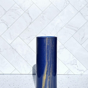 23 cm Vase mit Saphir und Gold