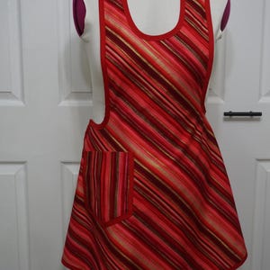 Gorgeous Red and Gold Apron