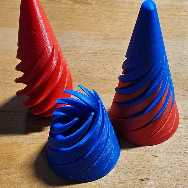 Helix Nut Spiral Cone Fiddle Fidget Toy