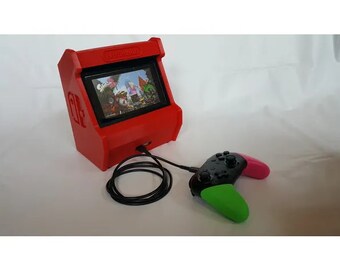 Retro Style Nintendo Switch Dock | 3D Printed Miniature Arcade Cabinet | Perfect Gift For Any Gamer (Birthday/Christmas)