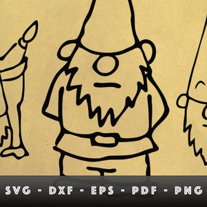 Gnome Mega Bundle - 100+ SVG, PNG, JPEG Files - Sublimation, Cutting Files, Garden Decor, Funny Gnomes, Digital Downloadable Art