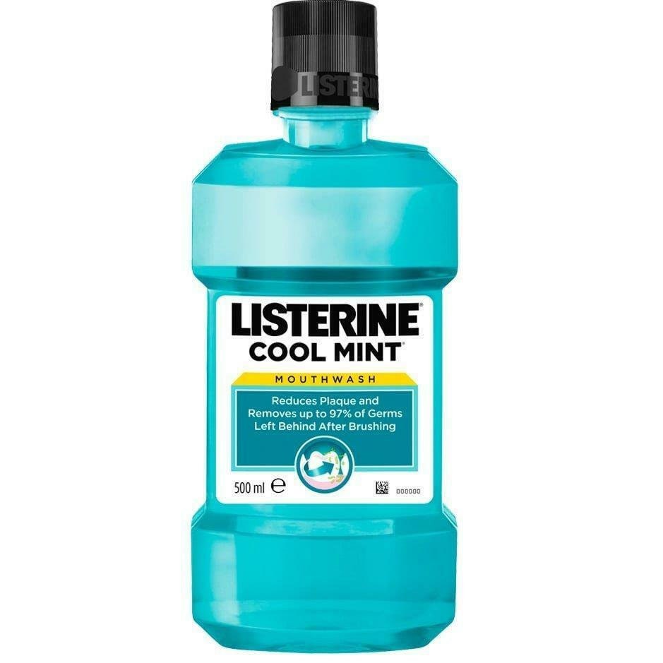 Listerine Mouth Wash Cool Mint Blue Solution Oral Care Kosher Etsy