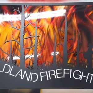 Wildland Fire Fighter DXF SVG