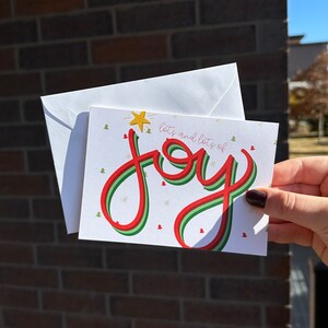 Alegría de Navidad // Tarjeta de caligrafía