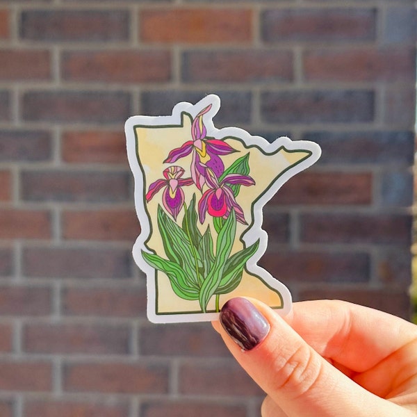 Minnesota Lady's Slipper Sticker