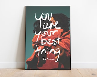Toni Morrison Quote Art Print, zwarte vrouw inspiratie (digitale download)
