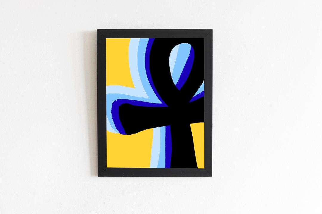 Ankh Poster African Inspired Wall Art Spiritual Wall Art Etsy