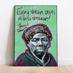 Harriet Tabman, Wandkunst, Schwarze Geschichte Poster, Graffiti, Schwarze Americana Kunst, Print on Demand Kunst, BlackOwned, Feministische Kunstdrucke, Wallart