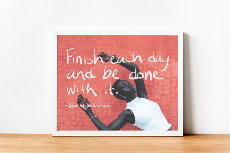 Ralph Waldo Emerson Quote Print, inspirerende muurkunst (digitale download) afbeelding 4