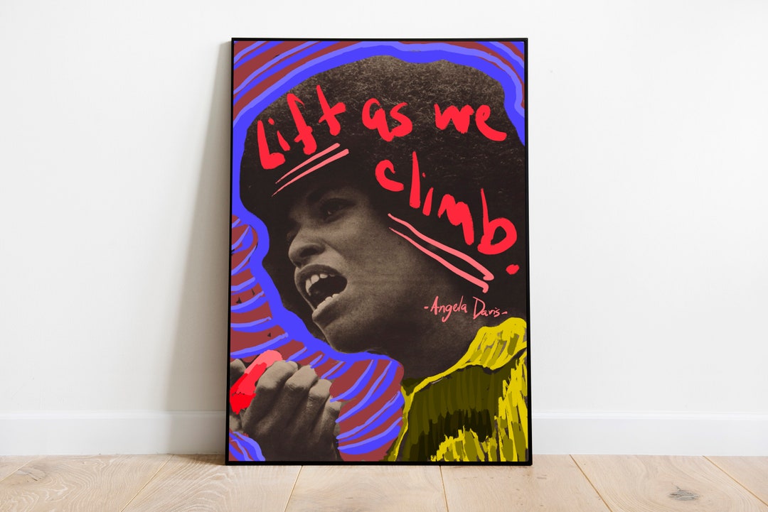 Angela Davis Poster, Activist Posters Classroom, Black Women ...