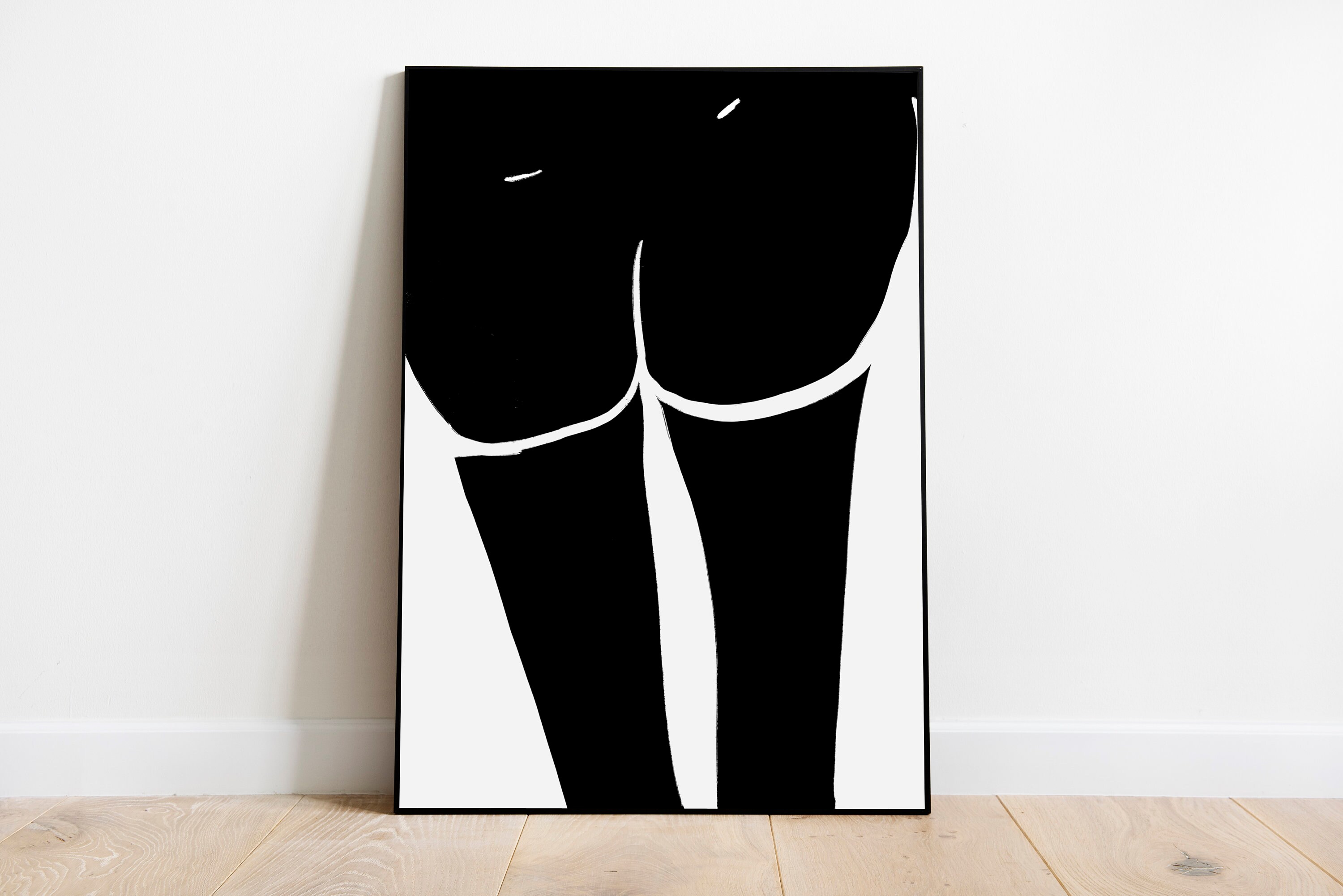Tasteful Nudes Nude Butt Butt Poster Art Printable Black Owned Art 