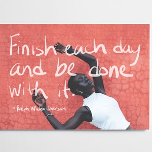 Ralph Waldo Emerson Quote Print, inspirerende muurkunst (digitale download) afbeelding 1
