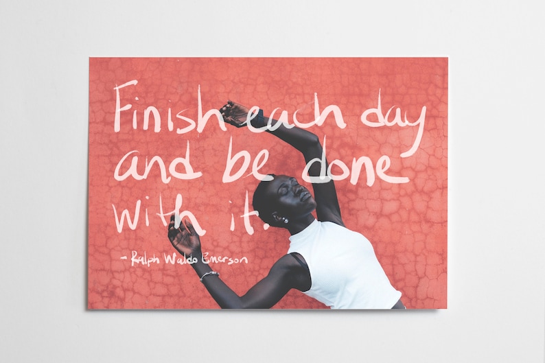 Ralph Waldo Emerson Quote Print, inspirerende muurkunst (digitale download) afbeelding 1