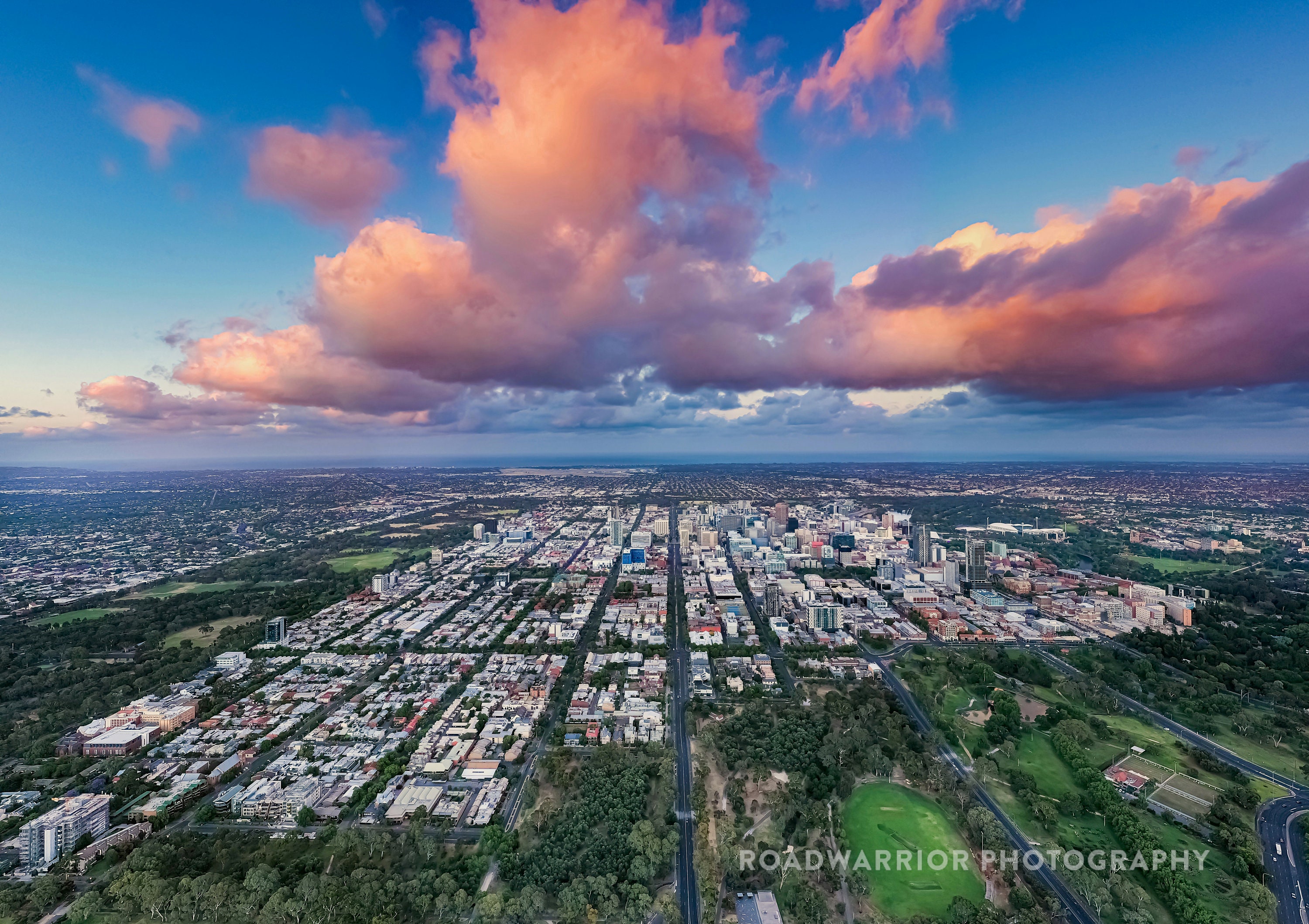 Aerial Panorama Photograph of Adelaide City South Australia Etsy